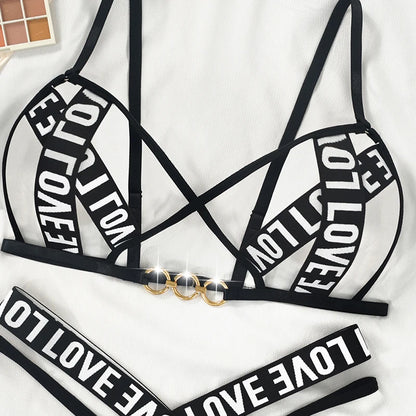 Sexy Lingerie Set - Love letter