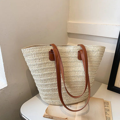Large Women's Straw Bag