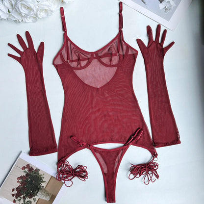 Yimunancy Transparent Lingerie Set