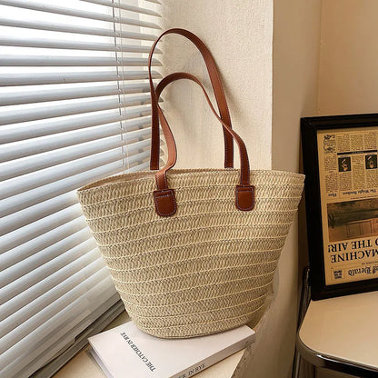 Large Women's Straw Bag