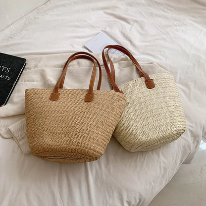 Large Women's Straw Bag