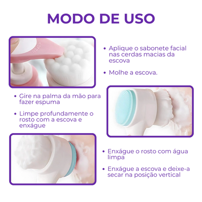 2-in-1 Makeup Remover Brush - Skin Cleansing at Home! 