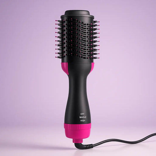 Straightening and Drying Brush – Straightened Curls in Seconds! 