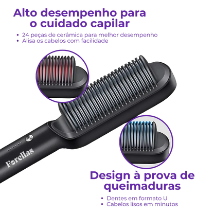 Straightening Brush - Straight and Aligned Hair in Seconds! 