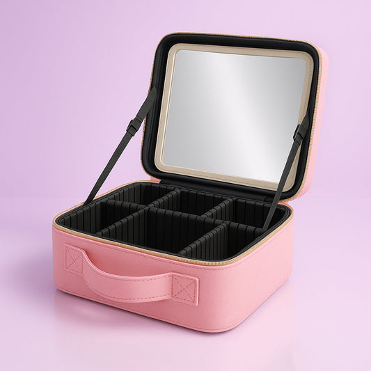 Complete Makeup Case - With Mirror and Lighting! 