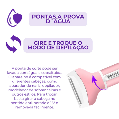 4-in-1 Epilator - Fast, Safe and Waterproof! 
