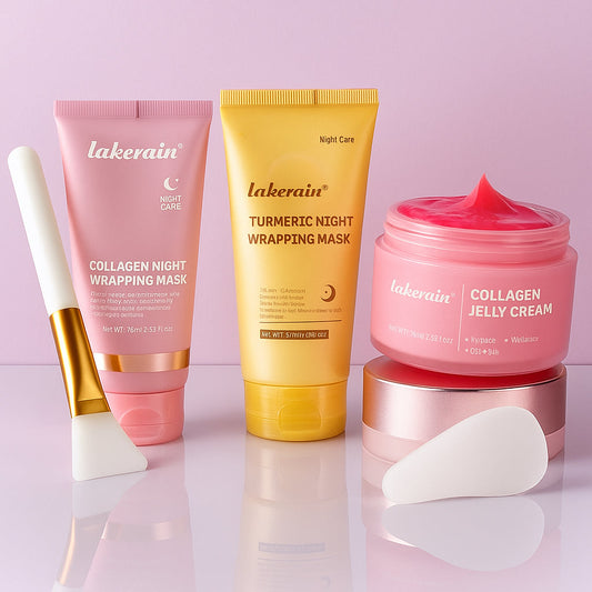 Night Skin Care Kit with Collagen – Mask and Facial Moisturizer 